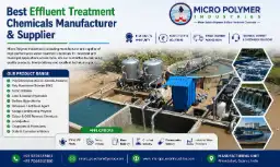ETP chemicals for effluent water treatment plant supplier Ahmedabad India
