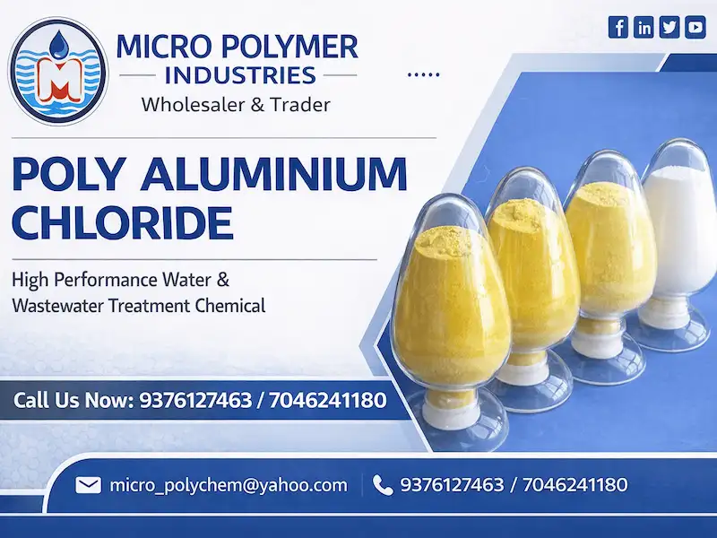 Micro Polymer Industries is a leading Wholesaler & Trader of Poly Aluminium Chloride (PAC) powder