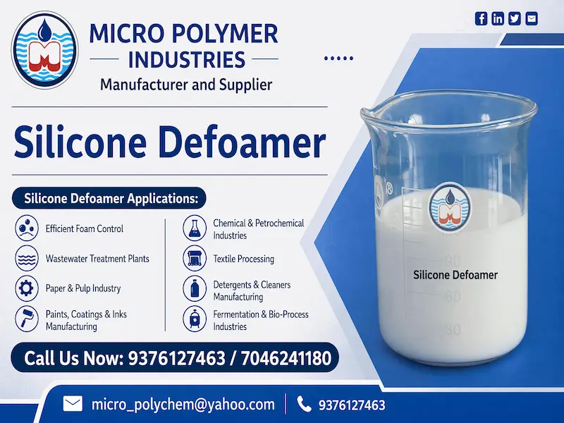 Micro Polymer Industries is a leading manufacturer and supplier of premium quality Silicone Defoamer in Gujarat