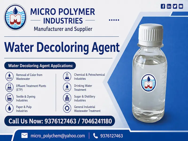 Micro Polymer Industries is a trusted manufacturer and supplier of high-performance Decoloring Agent