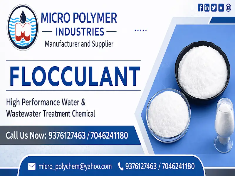 Flocculant Powder Supplier by Micro Polymer Industries in Ahmedabad, Gujarat