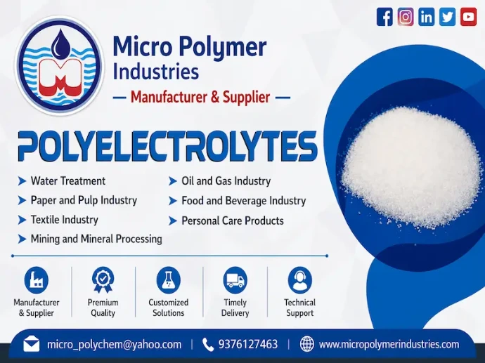 Polyelectrolyte Supplier in Surat for Textile & Industrial Water Treatment