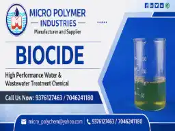 Biocide chemical for bacteria control in water treatment systems India